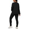 imagePINSV Womens 2 Piece Outfits Long Sleeve Sweatsuits Outfits Jogging Suits Sweat Loungewear SetsBlack a