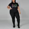 imagePINSV Plus Size Outfits For Women 2 Piece Sets 1x5xBlack Girl Magic