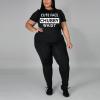 imagePINSV Plus Size Outfits For Women 2 Piece Sets 1x5xCute Face