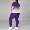 imagePINSV Plus Size Outfits For Women 2 Piece Sets 1x5xGradient Purple