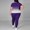 imagePINSV Plus Size Outfits For Women 2 Piece Sets 1x5xGradient Purple
