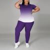 imagePINSV Plus Size Outfits For Women 2 Piece Sets 1x5xGradient Purple