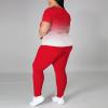 imagePINSV Plus Size Outfits For Women 2 Piece Sets 1x5xGradient Red