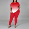 imagePINSV Plus Size Outfits For Women 2 Piece Sets 1x5xGradient Red