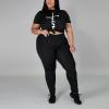 imagePINSV Plus Size Outfits For Women 2 Piece Sets 1x5xPrint Faith