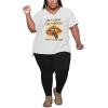 imagePINSV Womens Plus Size 2 Piece Outfits Sweatsuits Tracksuit Loungewear SetsBblack White