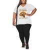 imagePINSV Womens Plus Size 2 Piece Outfits Sweatsuits Tracksuit Loungewear SetsBblack White