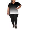 imagePINSV Womens Plus Size 2 Piece Outfits Sweatsuits Tracksuit Loungewear SetsCblack Gradient