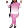imagePINSV Womens Plus Size 2 Piece Outfits Sweatsuits Tracksuit Loungewear SetsEpink Gradual