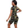 imagePINSV Women 2 Piece Outfits Summer Sweatsuits Biker Short Workout Jogger SetsCamouflage