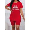 imagePINSV Womens 2 Piece Outfits Summer Printing Bodycon Short Pants Workout SetsCred