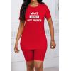 imagePINSV Womens 2 Piece Outfits Summer Printing Bodycon Short Pants Workout SetsCred