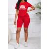 imagePINSV Womens 2 Piece Outfits Summer Printing Bodycon Short Pants Workout SetsCred