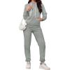 imagePINSV Sweatsuit Outfits For Women 2 Piece Set Casual Jogging Suits TracksuitsLight Gray