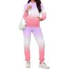 imagePINSV Sweatsuit Outfits For Women 2 Piece Set Casual Jogging Suits TracksuitsPurple Pink Gradient