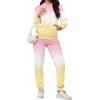 imagePINSV Sweatsuit Outfits For Women 2 Piece Set Casual Jogging Suits TracksuitsYellow Pink Gradient