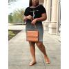 imagePINSV Women Plus Size Summer Casual T Shirt Dresses Short Sleeve Tunic Dress with PocketsBlack Gradient