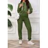 imagePINSV Sweatsuits Women 2 Piece Outfits Casual Jogging Suits Long Sleeve Hoodie Sweatpants Two Piece Tracksuits SetsArmy Green