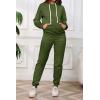 imagePINSV Sweatsuits Women 2 Piece Outfits Casual Jogging Suits Long Sleeve Hoodie Sweatpants Two Piece Tracksuits SetsArmy Green