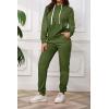 imagePINSV Sweatsuits Women 2 Piece Outfits Casual Jogging Suits Long Sleeve Hoodie Sweatpants Two Piece Tracksuits SetsArmy Green