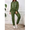 imagePINSV Sweatsuits Women 2 Piece Outfits Casual Jogging Suits Long Sleeve Hoodie Sweatpants Two Piece Tracksuits SetsArmy Green