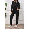 imagePINSV Sweatsuits Women 2 Piece Outfits Casual Jogging Suits Long Sleeve Hoodie Sweatpants Two Piece Tracksuits SetsBlack