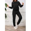 imagePINSV Sweatsuits Women 2 Piece Outfits Casual Jogging Suits Long Sleeve Hoodie Sweatpants Two Piece Tracksuits SetsBlack