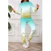 imagePINSV Sweatsuits Women 2 Piece Outfits Casual Jogging Suits Long Sleeve Hoodie Sweatpants Two Piece Tracksuits SetsBlue Green Gradient