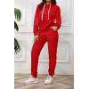 imagePINSV Sweatsuits Women 2 Piece Outfits Casual Jogging Suits Long Sleeve Hoodie Sweatpants Two Piece Tracksuits SetsBright Red