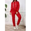imagePINSV Sweatsuits Women 2 Piece Outfits Casual Jogging Suits Long Sleeve Hoodie Sweatpants Two Piece Tracksuits SetsBright Red