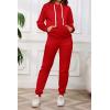 imagePINSV Sweatsuits Women 2 Piece Outfits Casual Jogging Suits Long Sleeve Hoodie Sweatpants Two Piece Tracksuits SetsBright Red