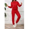 imagePINSV Sweatsuits Women 2 Piece Outfits Casual Jogging Suits Long Sleeve Hoodie Sweatpants Two Piece Tracksuits SetsBright Red