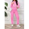 imagePINSV Sweatsuits Women 2 Piece Outfits Casual Jogging Suits Long Sleeve Hoodie Sweatpants Two Piece Tracksuits SetsPink