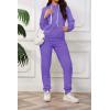 imagePINSV Sweatsuits Women 2 Piece Outfits Casual Jogging Suits Long Sleeve Hoodie Sweatpants Two Piece Tracksuits SetsPurple