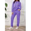 imagePINSV Sweatsuits Women 2 Piece Outfits Casual Jogging Suits Long Sleeve Hoodie Sweatpants Two Piece Tracksuits SetsPurple