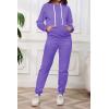 imagePINSV Sweatsuits Women 2 Piece Outfits Casual Jogging Suits Long Sleeve Hoodie Sweatpants Two Piece Tracksuits SetsPurple
