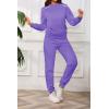 imagePINSV Sweatsuits Women 2 Piece Outfits Casual Jogging Suits Long Sleeve Hoodie Sweatpants Two Piece Tracksuits SetsPurple