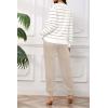 imagePINSV Sweat Suit For Women 2 Piece Set Jogger Outfits Lounge Sets Casual TracksuitApricot