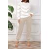 imagePINSV Sweat Suit For Women 2 Piece Set Jogger Outfits Lounge Sets Casual TracksuitApricot