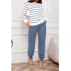 imagePINSV Sweat Suit For Women 2 Piece Set Jogger Outfits Lounge Sets Casual TracksuitBlue