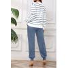 imagePINSV Sweat Suit For Women 2 Piece Set Jogger Outfits Lounge Sets Casual TracksuitBlue