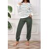 imagePINSV Sweat Suit For Women 2 Piece Set Jogger Outfits Lounge Sets Casual TracksuitDark Green
