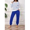 imagePINSV Sweat Suit For Women 2 Piece Set Jogger Outfits Lounge Sets Casual TracksuitRoyal Blue