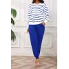 imagePINSV Sweat Suit For Women 2 Piece Set Jogger Outfits Lounge Sets Casual TracksuitRoyal Blue