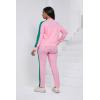 imagePINSV Womens Tracksuit Two Piece Outfits Long Sleeve Zip Up Jacket Jogger Casual Sweatsuit Matching Sets Track Suits Pink L