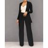 imagePINSV Womens High Waisted Stretchy Bootcut Pull On Dress Pants Casual Work Pants3257 Black