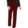 imagePINSV Womens High Waisted Stretchy Bootcut Pull On Dress Pants Casual Work Pants3257 Deep Red