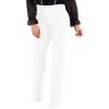 imagePINSV Womens High Waisted Stretchy Bootcut Pull On Dress Pants Casual Work Pants3257 Pure White