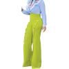imagePINSV Womens High Waisted Stretchy Bootcut Pull On Dress Pants Casual Work Pants3276 Fruit Green