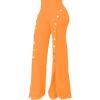 imagePINSV Womens High Waisted Stretchy Bootcut Pull On Dress Pants Casual Work Pants3276 Orange